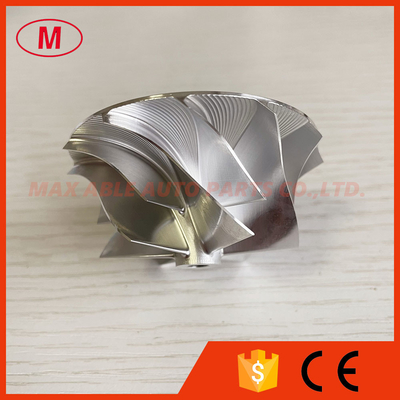 RHF5 47.00/60.50mm 6+6 blades high performance Turbo milling/aluminum 2618/billet compressor wheel for VF54 upgrade