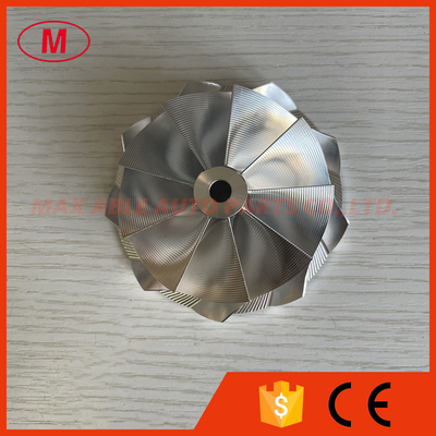 G35-1050 reverse 68.07/84.45mm 9+0 Blades point milling turbo aluminum 2618/billet compressor wheel for 880695-5002S