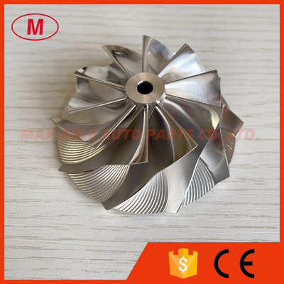 TD04HL reverse 50.38/68.00mm 10+0 blades  high performance turbo milling/Billet compressor wheel