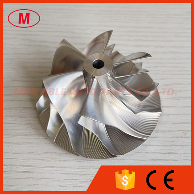 GT3037 452708-0001 6+6 blades 57.04/76.13mm bore:5.99 turbo milling/alumunum 2618/billet compressor wheel for 700382-12