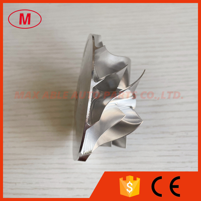 GT3037 452708-0001 6+6 blades 57.04/76.13mm bore:5.99 turbo milling/alumunum 2618/billet compressor wheel for 700382-12