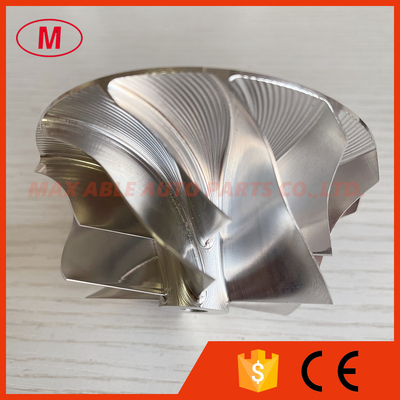 GT3037 452708-0001 6+6 blades 57.04/76.13mm bore:5.99 turbo milling/alumunum 2618/billet compressor wheel for 700382-12