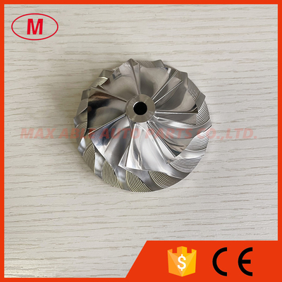 T04S 55.01/76.00mm 7+7 blades turbo aluminum 2618/milling/billet compressor wheel
