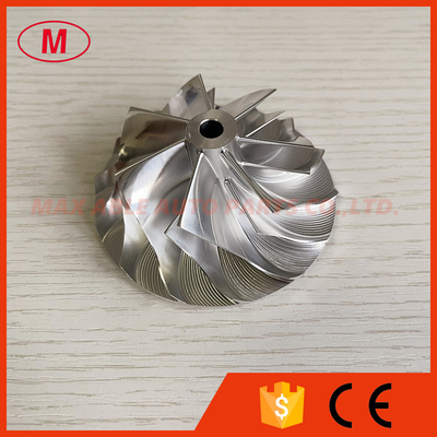 T04S 55.01/76.00mm 7+7 blades turbo aluminum 2618/milling/billet compressor wheel