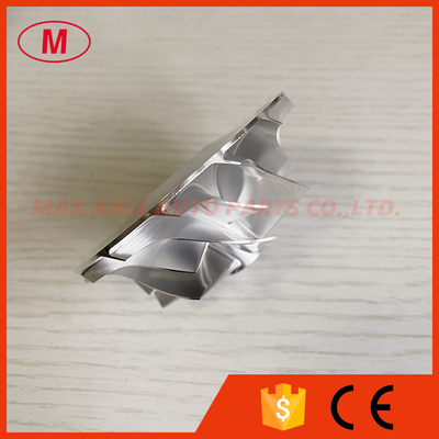 T04S 55.01/76.00mm 7+7 blades turbo aluminum 2618/milling/billet compressor wheel