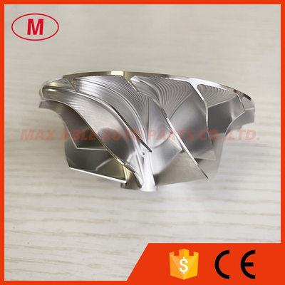 T04S 55.01/76.00mm 7+7 blades turbo aluminum 2618/milling/billet compressor wheel