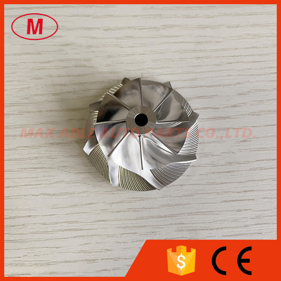 GT15-25 forward 37.50/52.00mm 8+0 blades high performance turbo milling/aluminum 2618/billet compressor wheel