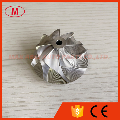 GT15-25 forward 37.50/52.00mm 8+0 blades high performance turbo milling/aluminum 2618/billet compressor wheel