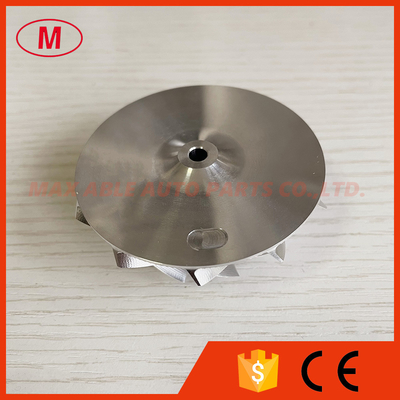 K04 11+0 blades 48.50/61.00mm Point Milling Snake Curve Performance Twisted Blade Design billet compressor wheel