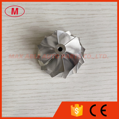 GT12 reverse 39.20/49.00mm 6+6blades high performance Turbo milling/aluminum 2618/billet compressor wheel