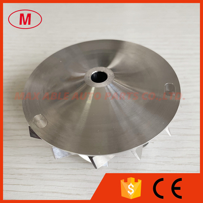 T60 60-1BS 59.07/76.07mm 7+7 blades high blade turbo milling/aluminum 2618/billet compressor wheel for Turbonetics