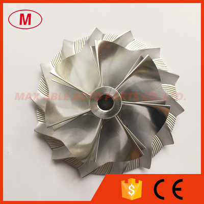 TD05H reverse 54.90/76.13mm 7+7 blades high performance High Blade Height Slimnose aluminum 2618/billet compressor wheel