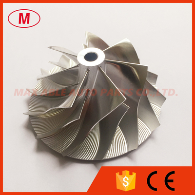TD05H reverse 54.90/76.13mm 7+7 blades high performance High Blade Height Slimnose aluminum 2618/billet compressor wheel