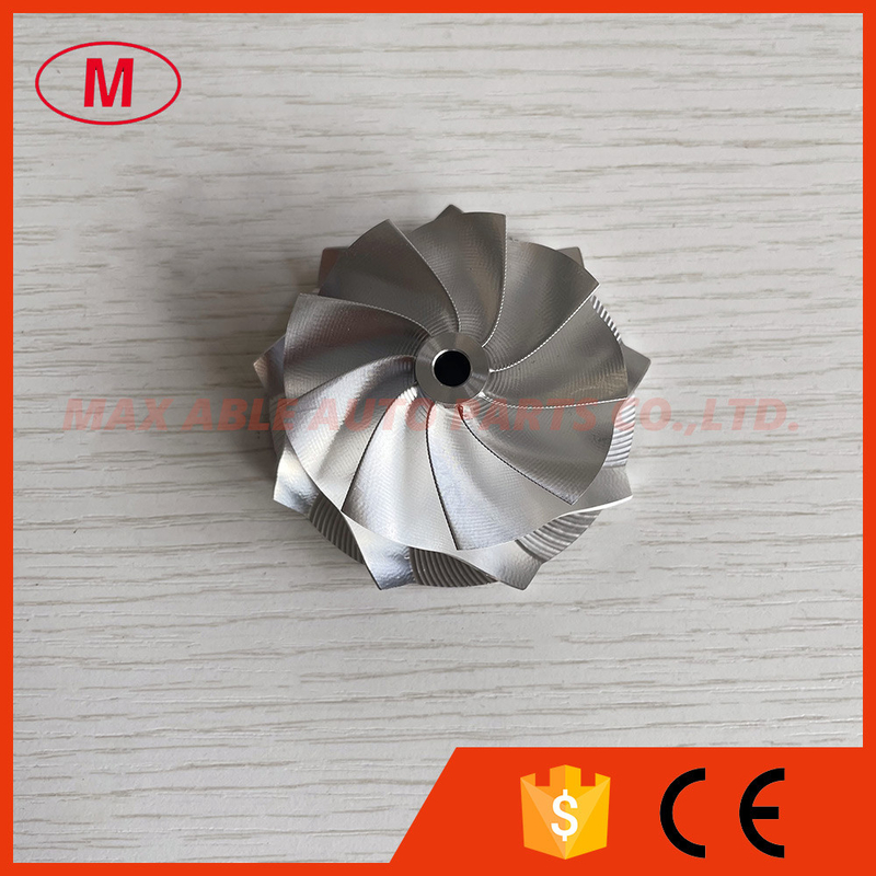 TD04 forward 49.00/59.00mm 9+0 blades high performance point milling milling/aluminum 2618/billet compressor wheel