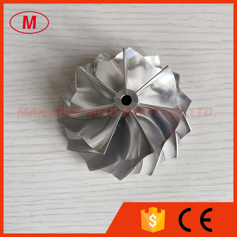 REVERSE 59.00/76.00mm 7+7 blades high performance turbo milling/aluminum 2618/billet compressor wheel