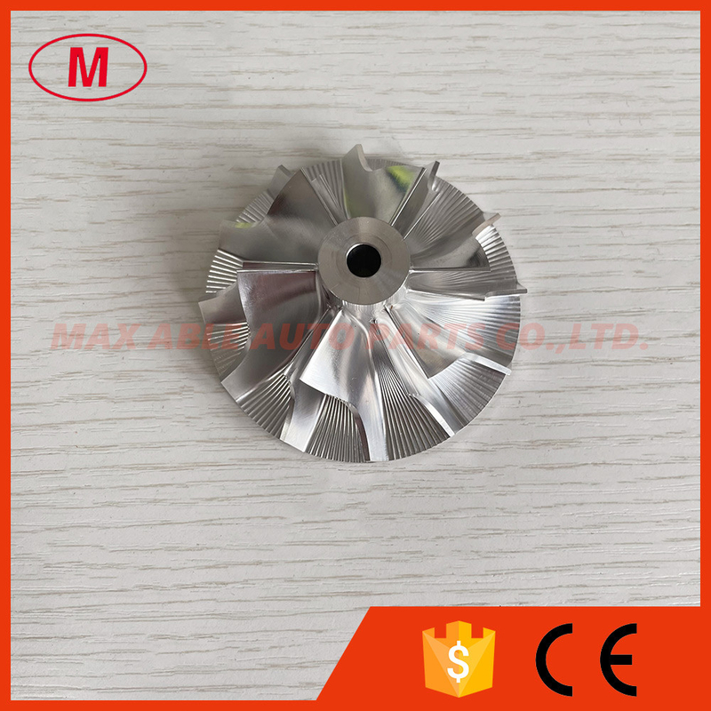 T04B 48.35/70.01mm 6+6 blades Turbo Aluminum 2618 /milling/billet compressor wheel