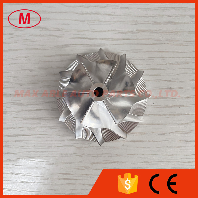 CT16V 38.99/58.01mm 6+6 blades high performance turbo milling/aluminum 2618/billet compressor wheel for 17201-30110/3016
