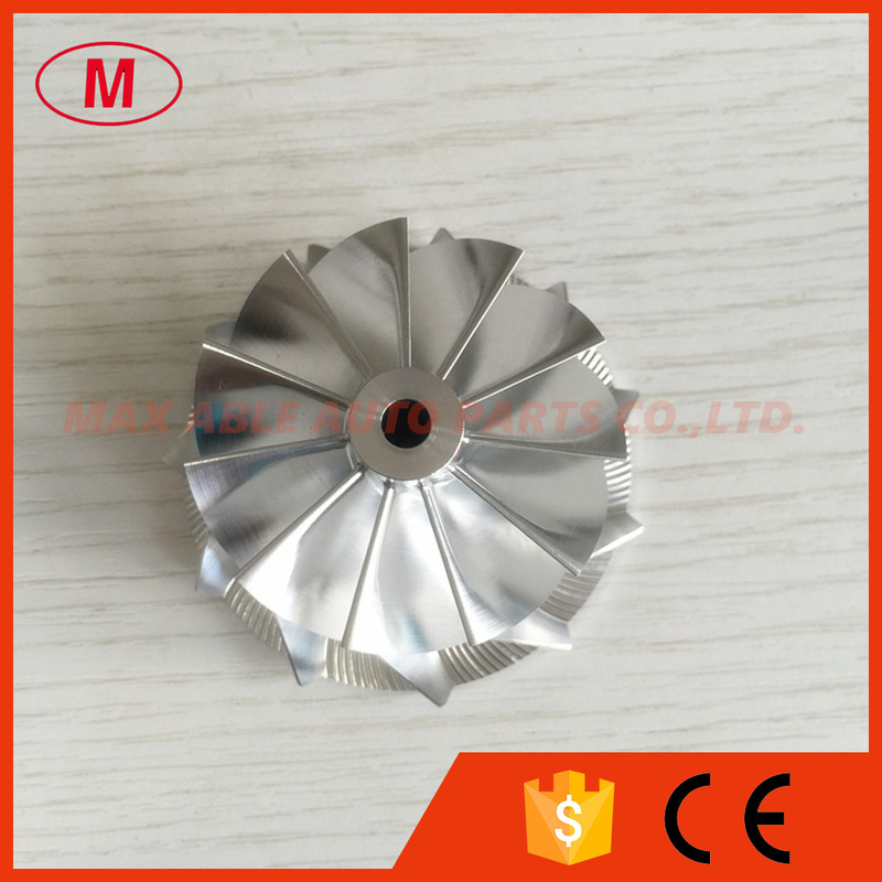 CT12 47.04/58.03mm 11+0 blades Turbocharger aluminum 2618/milling/billet compressor wheel