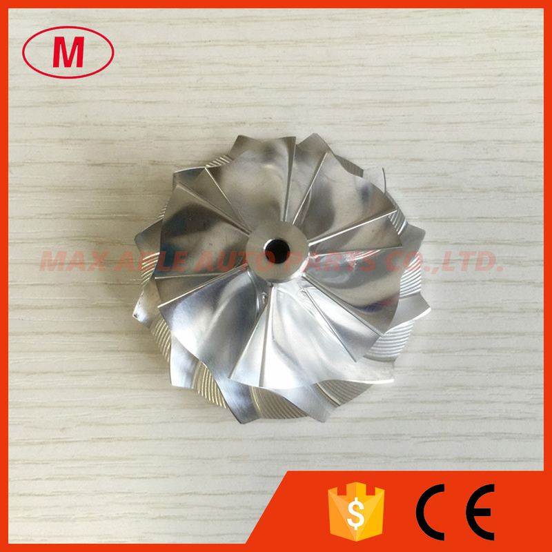 K04 49.62/61.98mm 6+6 blades high performance turbo milling/ billet compressor wheel