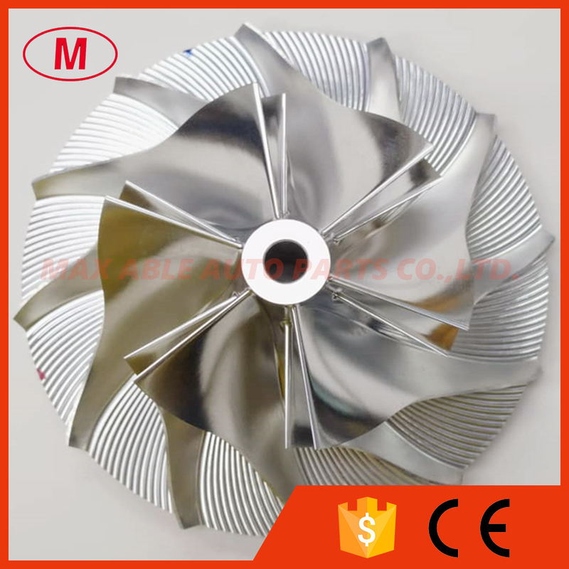 HX40 63.00/99.01mm 6+6 blades high performance Turbocharger milling/aluminum 2618/billet compressor wheel