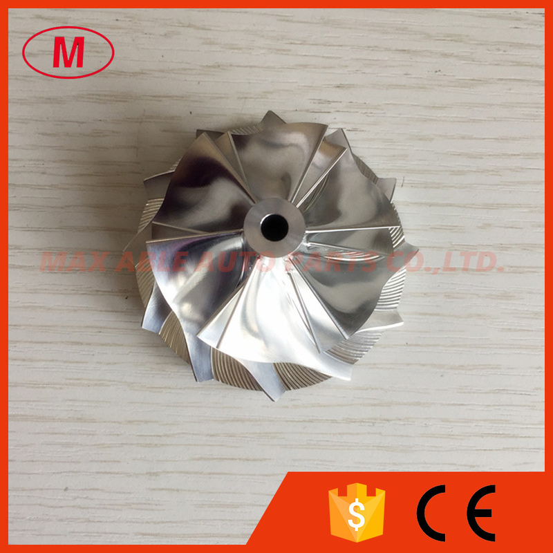K16 51.62/63.98mm 6+6 blades Turbocharger Milling/aluminum 2618/billet compressor wheel