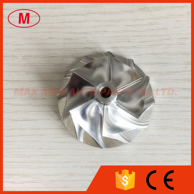 RHF5 38.10/52.50mm 6+6 blades NH454052 Turbo milling/aluminum 2618/billet compressor wheel for VIDG