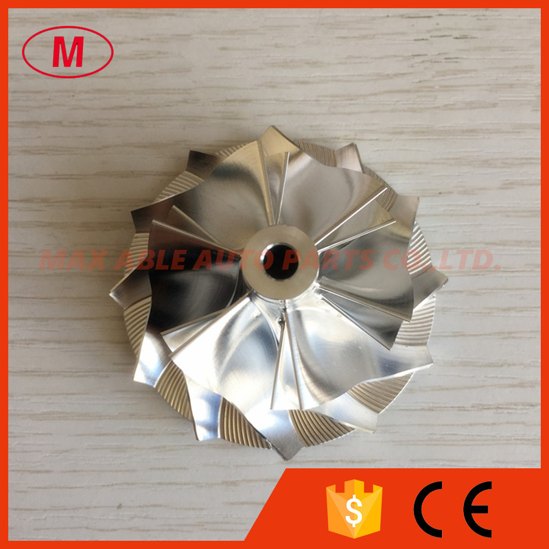 TD04HL 41.58/56.02mm 6+6 blades Turbocharger milling/aluminum 2618/billet compressor wheel for 707114-0001 IVECO