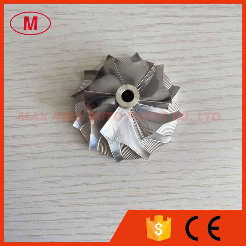 RHF4H 37.50/52.51mm 6+6 blades VA80 Turbocharger milling/aluminum/billet compressor wheel for VM/Chrysler