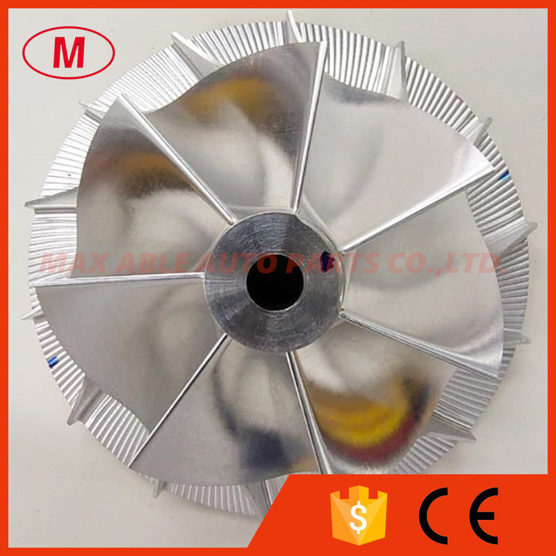 K36 Forward 5336-123-2207 75.10/107.95mm 7+7 blades turbo turbocharger aluminum 2618/milling/billet compressor wheel