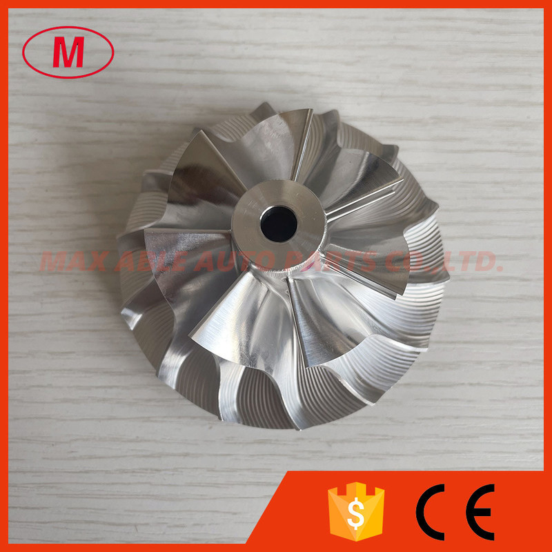S2B 836340375 54.55/81.30mm 7+7 blades turbo milling/aluminum 2618/billet compressor wheel for 313232/ 313352 OE:312131