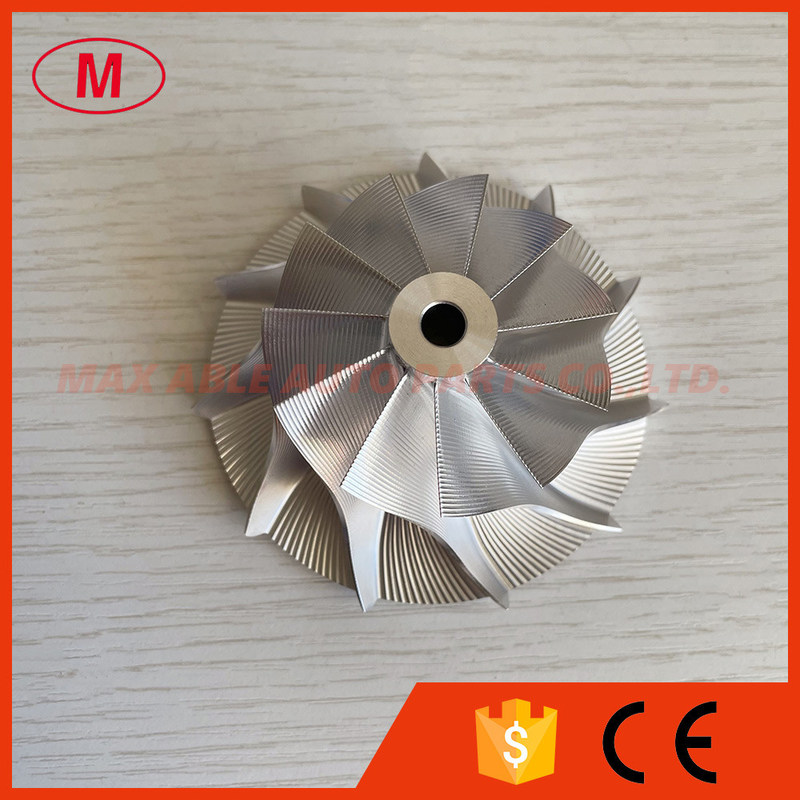 GT30 forward 51.25/76.20mm 11+0 blades point milling Turbocharger aluminum 2618/milling/billet compressor wheel