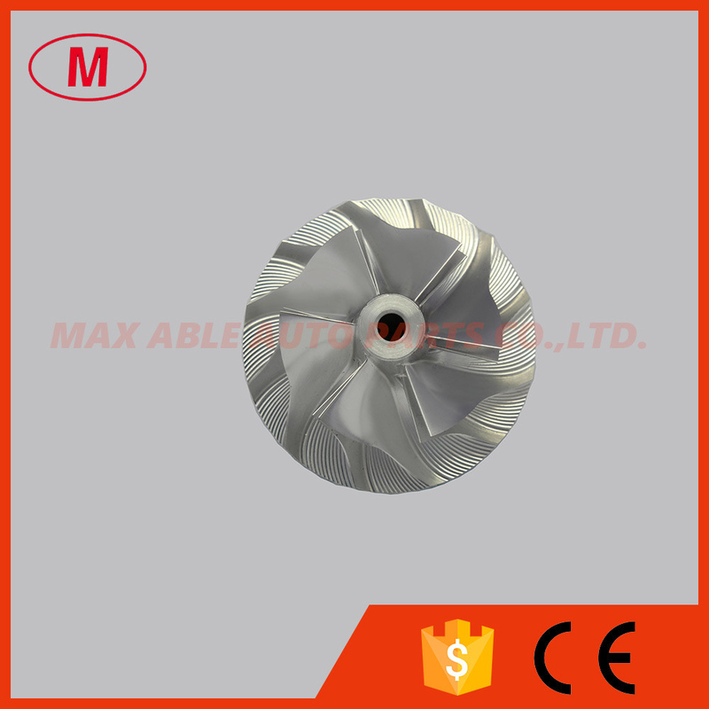 KP39 33.59/46.00mm 6+6 blades turbo Billet/milling/aluminum 2024 compressor wheel for 5439-970-0020/0006/0007/0008