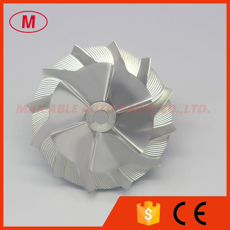 S200 314590 54.81/76.20mm 6+6 blades Turbo Billet/milling/aluminum 2024 compressor wheel for 314196/315355/315567/31598