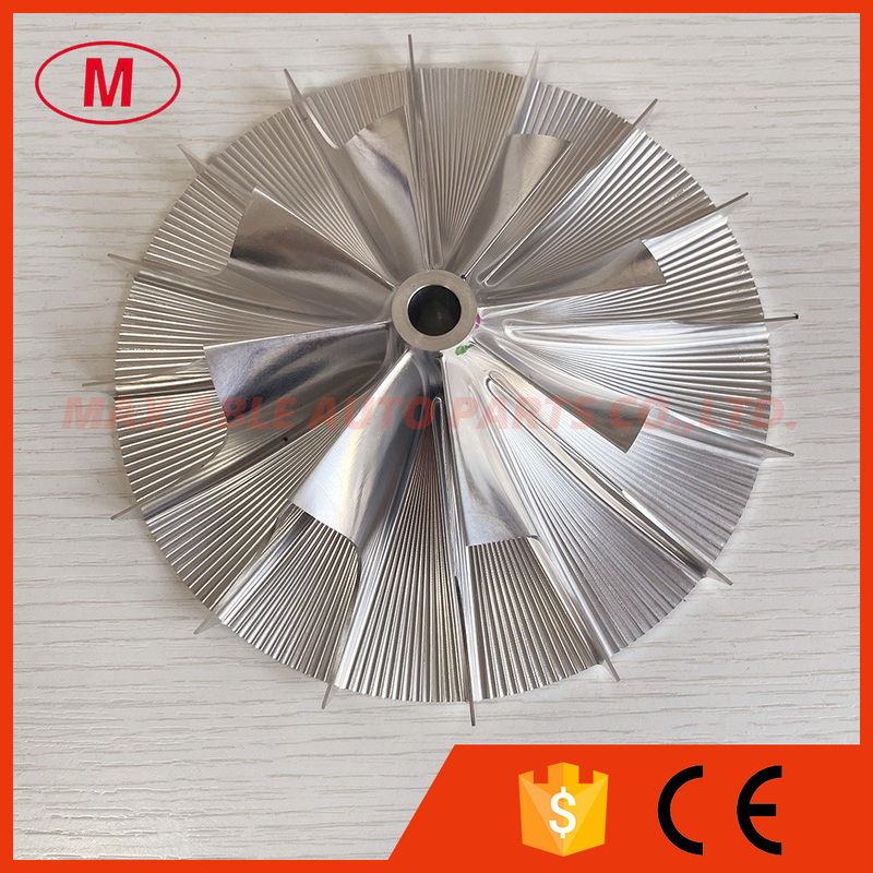 Supercharger 8+8 blades 88.32/146.05mm high performance turbo/milling/aluminum 2618/billet compressor wheel