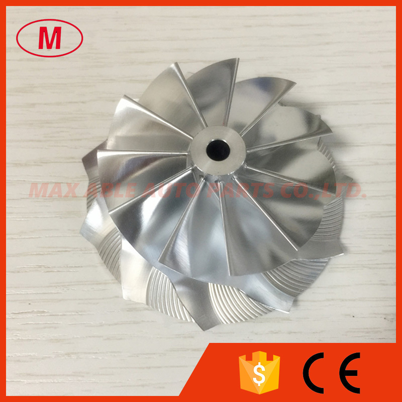 K04 11+0 blades 48.50/61.00mm high performance milling/aluminum 2618/billet compressor wheel