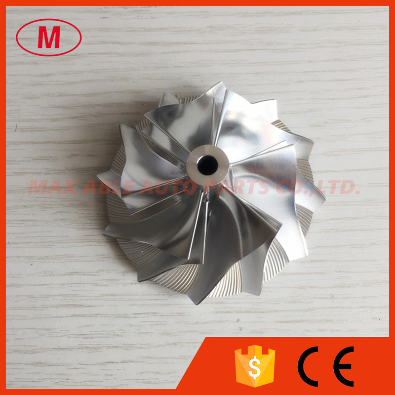 K16 reverse 49.50/67.00mm 6+6 blades turbo milling/aluminum 2618/billet compressor wheel for BMW N55 upgrade