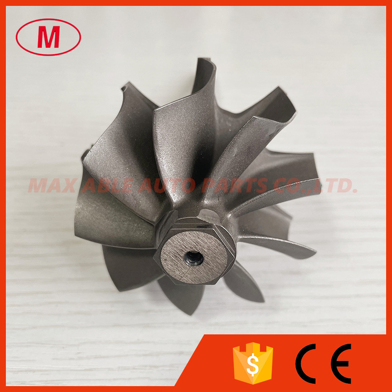GT3584RS reverse 9 blades 62.35/68.00mm ball bearing turbine shaft/turbo wheel /turbine shaft&wheel