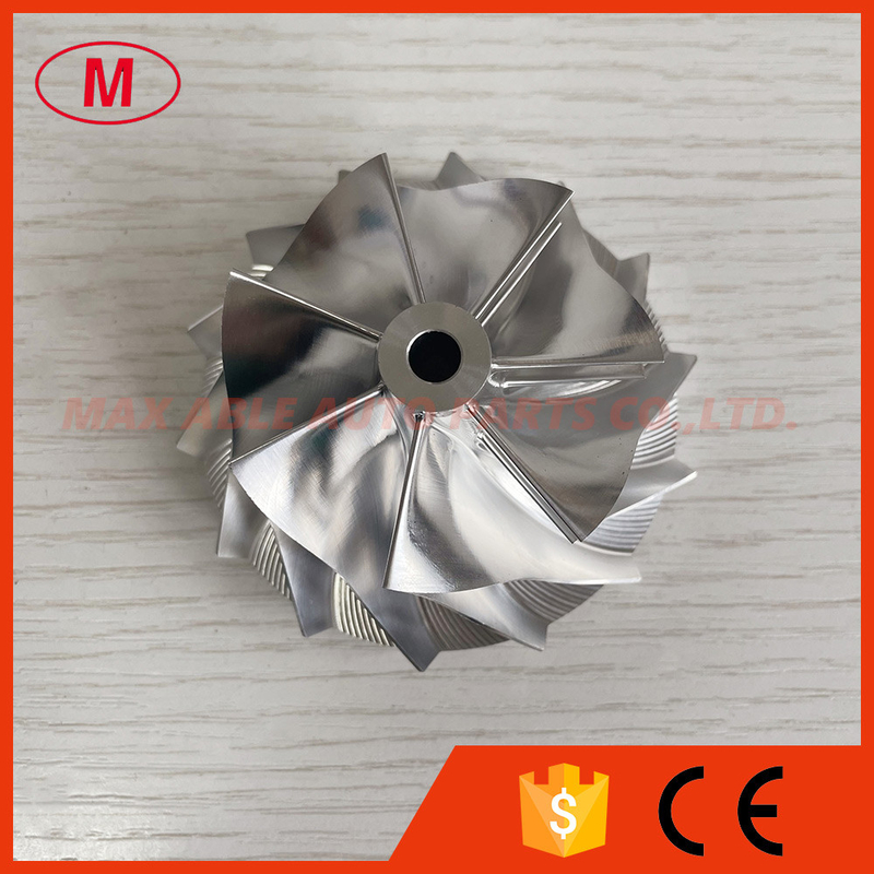 RHF5HB 54.06/71.40mm 7+7blades high performance aluminum 2618/milling/billet compressor wheel