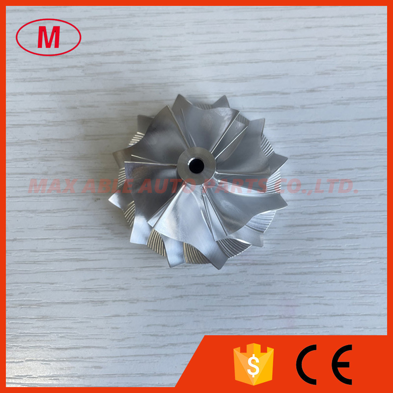 TD03 14T close 39.55/51.00mm 6+6 blades Turbo milling/aluminum 2618/billet compressor wheel