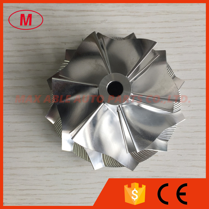 RHG6 6+6 blades 63.50/82.05mm high performance Turbo Billet/milling/aluminum 2024 compressor wheel for Chevy 6.6L