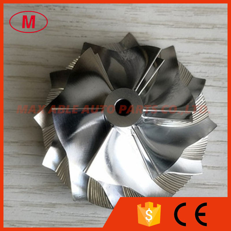 GT1249 6+6 blades 36.40/49.00mm performance milling/aluminum 2618/billet compressor wheel