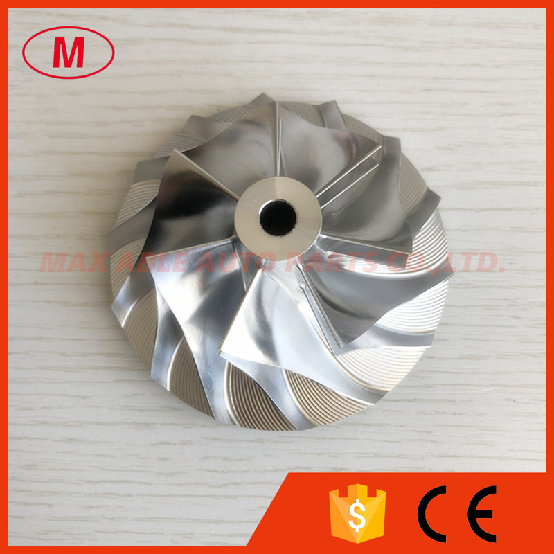 HX35 3537168 53.88/81.30 mm 7+7 blades turbo billet/milling/aluminum 2618 compressor wheel for KOMATSU/6BT/6BTA