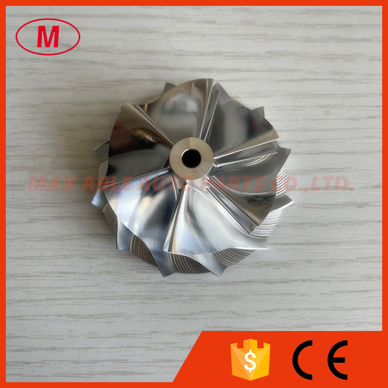 K04 46.39/56.08mm 6+6 blades aluminum 2618/milling /billet compressor wheel