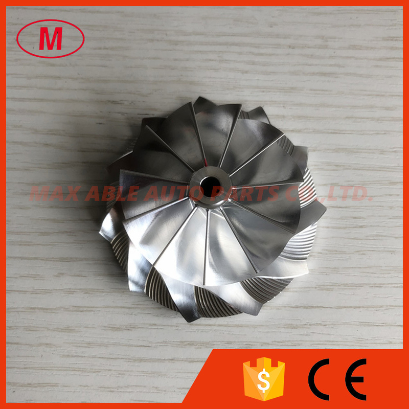 CT26 53.11/71.00mm 11+0 blades Turbocharger aluminum 2618/milling/billet compressor wheel