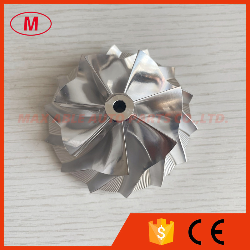 GT15-25 Reverse 55.50/72.00mm 7+7 Blades High Performance Turbocharger Milling/aluminum 2618/billet Compressor Wheel