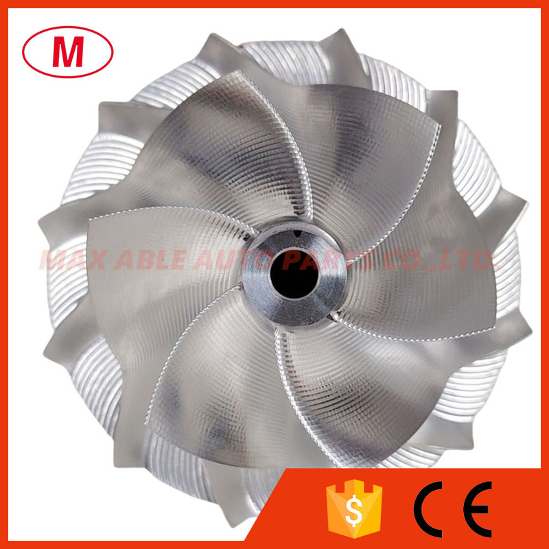 GT15-25 44.5/60.01mm 720915-0004 6+6 blades high performance air curve point milling turbo billet/milling/aluminum 2618 compressor wheel for 725364-0004, 725364-0005, 725364-0006, 725364-0007,