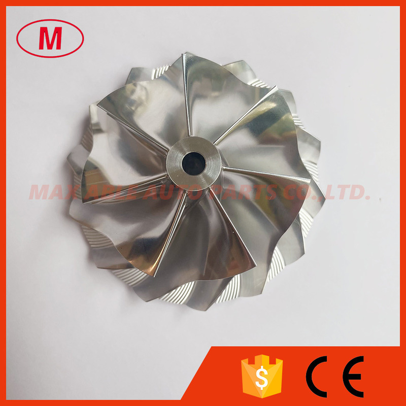 B03G reverse 7+7 blades 56.90/73.00mm turbo milling/aluminum 2618/billet compressor wheel