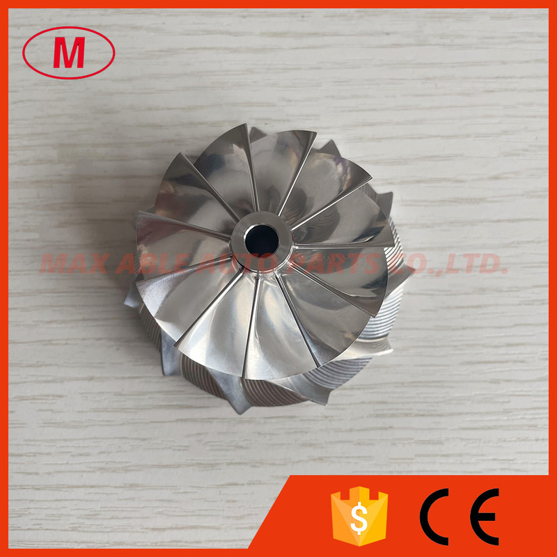 RHF5HB 49.62/61.98mm 11+0 blades high performance Turbo milling/aluminum 2618/billet compressor wheel for VF22 upgrade