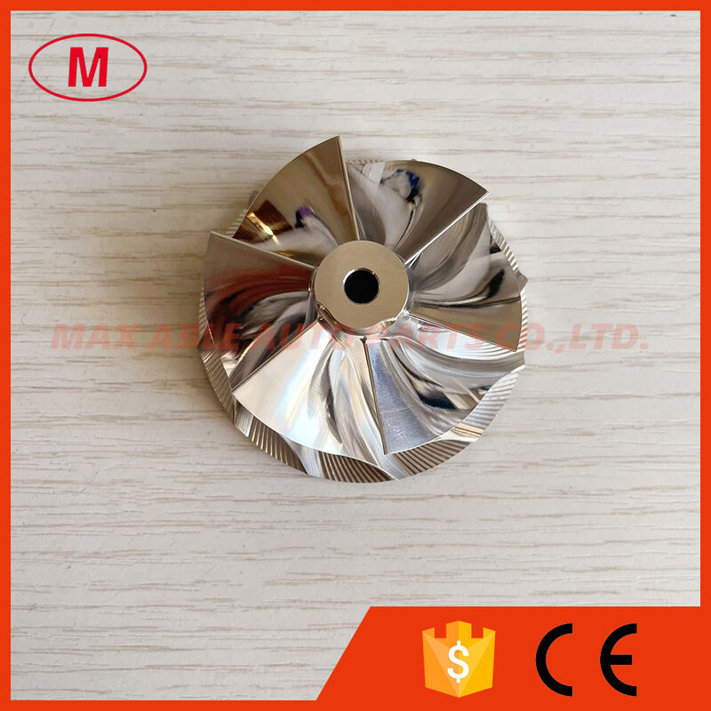 TD04L6,18900-5BF-A01 Forward 49.25/58.00mm 6+6 Blades Billet Compressor Wheel for 18900-5BF-A010-M3, 189005BFA010M3, 18900-5BF-A01, 189005BFA01 2017- Honda Civic Type R (FK8) with KA 6MT Engine