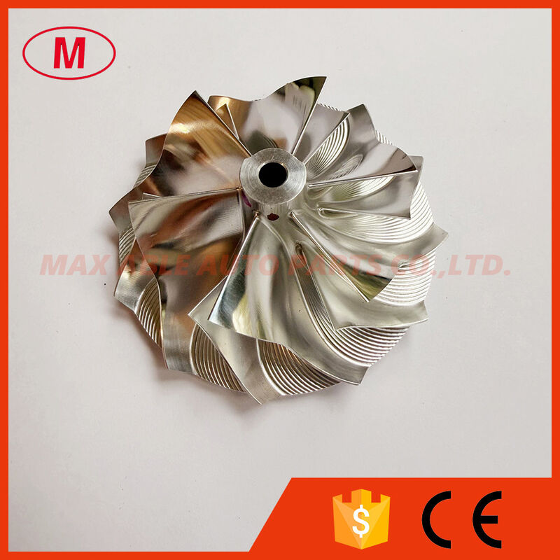 GT15-25 forward 55.00/70.98mm 6+6blades high performance aluminum 2618/milling/billet compressor wheel